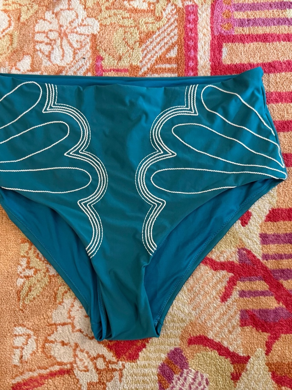 Agua Bendita Anthropologie Ali Bikini bottoms teal nwt sz 4XL aguabendita - Picture 5 of 10